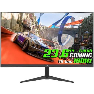 Imagem de Monitor Gamer SuperFrame Precision Ultra V3 23.6 Curvo Full HD VA 1ms 