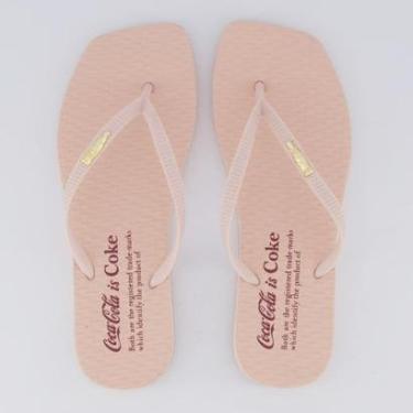 Imagem de Chinelo Coca Cola Square Identify Feminino Rosé-Feminino