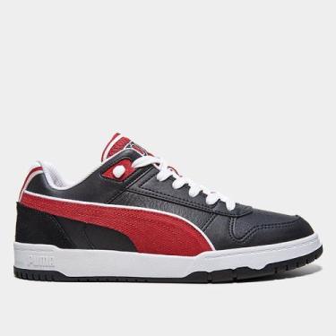 Imagem de Tenis puma rbd game retro club bdp masculino, Preto e vermelho, 42