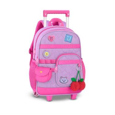 Imagem de Mochila de Rodinhas Youtube JuJu Teófilo Infantil Escolar - Clio Style