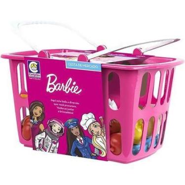 Imagem de Cestinha Infantil Da Barbie c/ Acessórios - Cotiplás