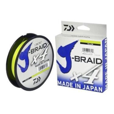 Imagem de DAIWA LINHA J-BRAID X4 MULT AMARELO 50lb 0.33mm 135m