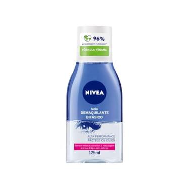 Imagem de NIVEA Demaquilante Bifásico 125ml, Remove Maquiagem à Prova D'água, Protege Cílios, Gentil com a Pele