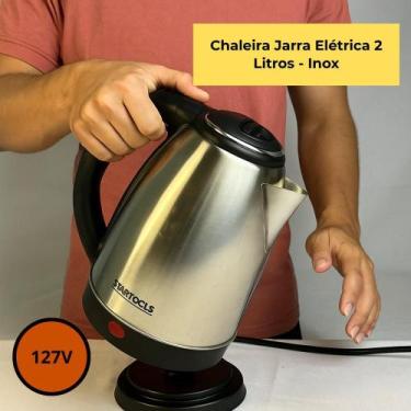 Imagem de Chaleira Elétrica Inox 1.8L Ideal Jarra Elétrica Rápida Cozinha Modern