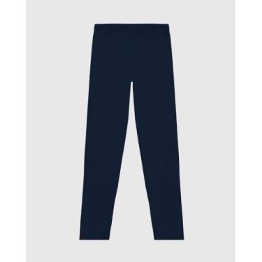 Imagem de Calça legging infantil em cotton malwee kids, Marinho, 3