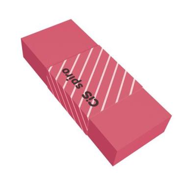 Imagem de Borracha Spiro-Cores-Cis, Rosa