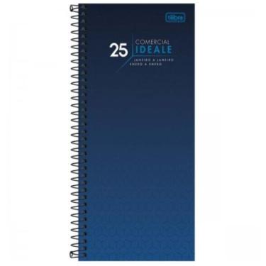 Imagem de Agenda 2025 Espiral Comercial Ideale M8 Azul - Tilibra