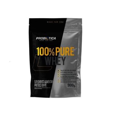 Imagem de 100% Pure Whey Refil (900g) - Sabor: Iogurte c/ Limão - Probiótica