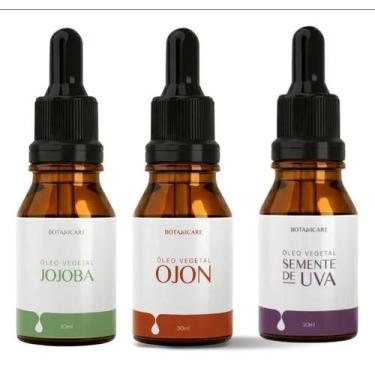 Imagem de Kit Jojoba, Ojon E Semente De Uva Óleos 100 Capilar 30ml - Botanicare