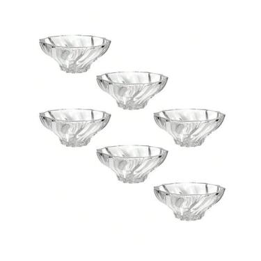 Imagem de Conjunto com 6 Potes de Sobremesa de Vidro Twist 290 ml  Elegância e V