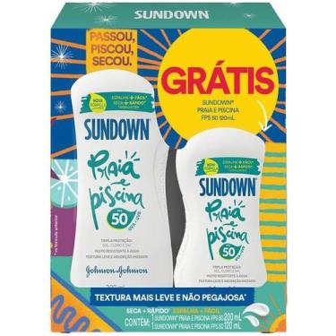 Imagem de Kit Protetor Solar Sundown Praia &amp Piscina FPS50 200ml + 120ml - SU