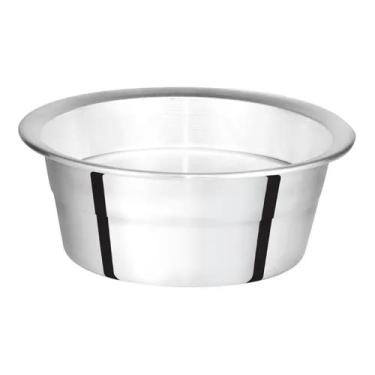 Imagem de Comedouro Bebedouro Pets Alumínio Polido 4.5 L