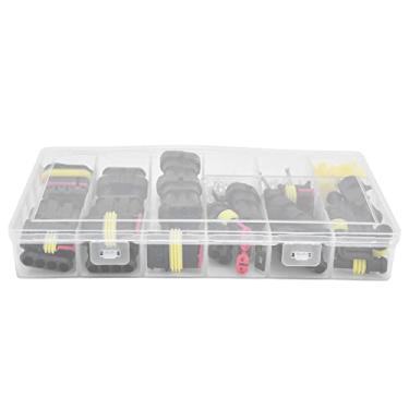 Imagem de Conector elétrico automotivo, design de fivela confiável Leve instalação fácil Conectores de fio à prova d'água Kit de plugue para motocicletas, caminhões, patinetes, barcos