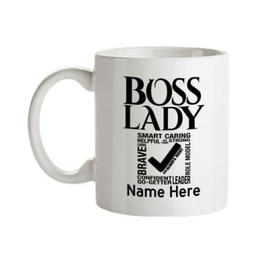 Imagem de Caneca de café personalizada Boss Lady – Caneca de chefe personalizada – Presentes da Boss Lady – Caneca de café de 445 ml