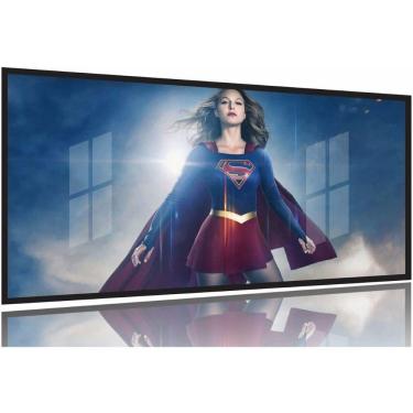 Imagem de Quadro decorativo SuperGirl 130x60 Moldura Preta 2x2