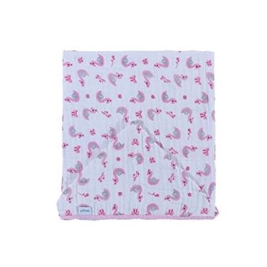 Imagem de TOALHA C/CAPUZ BABY JOY SOFT ESTAMPADA C/BORDADO 80CMX90CM PCT C/01UN //CISNE