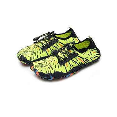 Imagem de Bestgift Men/Women's Wide Toe Minimalist Trail Running Shoes Radiation Green 39
