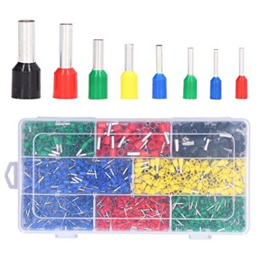 Imagem de 2000 pçs/conjunto de terminais de terminais de ferro de cobre isolado PVC de ferramentas de crimpagem de cobre conectores