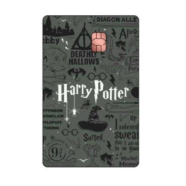 Imagem de Película Adesiva Para Cartão De Crédito Harry Potter Símbolos - Plus U
