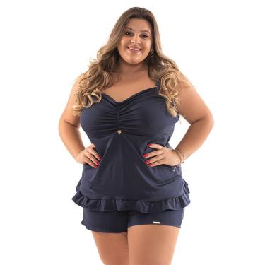 Imagem de Pijama IMI Lingerie Baby Doll Short Doll Microfibra Plus Size Jojo Marinho