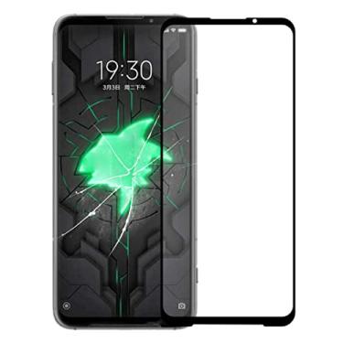 Imagem de HUANGYUNCHAO Acessórios telefônicos Lente de vidro externo da tela frontal com OCA opticamente claro adesivo para Xiaomi Black Shark 3 Substituição do telefone celular
