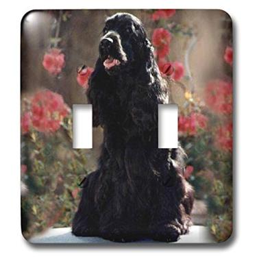 Imagem de 3dRose lsp_1025_5 cm inglês Cocker Spaniel preto interruptor duplo