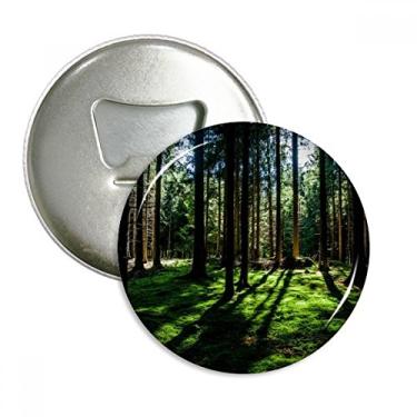 Imagem de Ciência Natureza Cenário Silvicultura Abridor de Garrafas Verde Imã Emblema Multifuncional