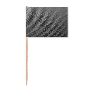 Imagem de Tecido linho cinza abstrato palito bandeiras marcador decoração festa