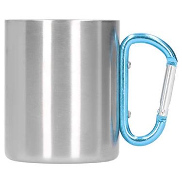Imagem de Caneca de café com alça de liga de alumínio xícara de café caneca de aço inoxidável caneca de viagem uso ao ar livre