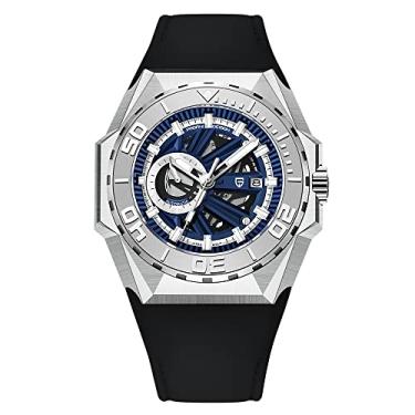 Imagem de Pagani Design Relógio Masculino Automático Relógio Masculino Aço Inoxidável Impermeável Relógio Mecânico Masculino Safira Moda Relógio 2022, Azul Pt-ys007