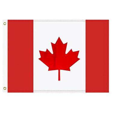 Imagem de Bandeira canadense 3x5, bandeira canadense - 100% poliéster, leve, 100% poliéster, serigrafia, cores vívidas, ilhós de latão, costura dupla, orgulho do Canadá