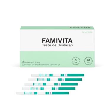 Imagem de Teste de Ovulação Famivita - Testes que identificam o período fértil e permitem planejar as tentativas (5 Testes)