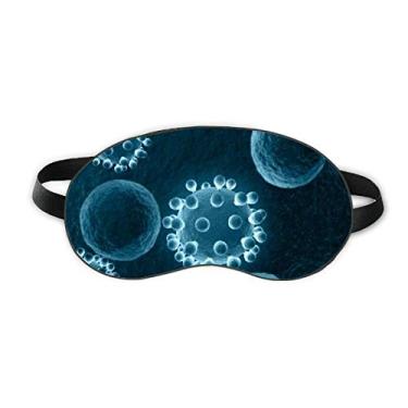 Imagem de Science Blue Cell Pattern Criature Sleep Eye Shield Soft Night Blinfold Shade Cover