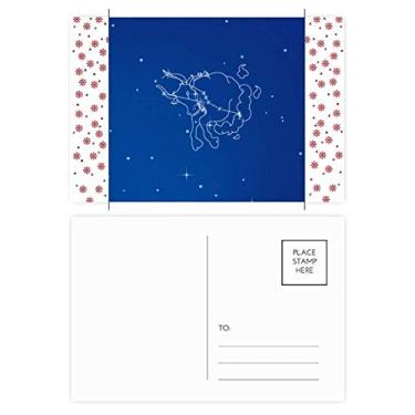 Imagem de Star Universe Taurus Padrão Constelação Natal Natal Flor Celebração Cartão Postal Bênção Cartão de correio