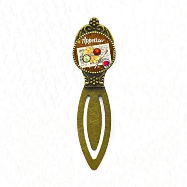 Imagem de Marcador de página retrô para aperitivo Slice of Bread Wine Bookmark