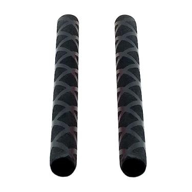 Imagem de UGPLM 2 peças Baqueta Wrap Baqueta Punhos Acessórios para instrumentos Acessórios para tambores termorretráteis Fita para baquetas para crianças, PRETO