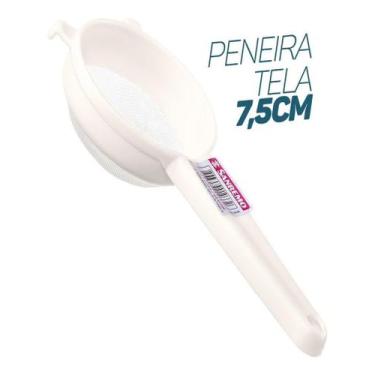 Imagem de Coador Peneira Grande Tela Nylon Plástico Sanremo 7,5cm Cozinha