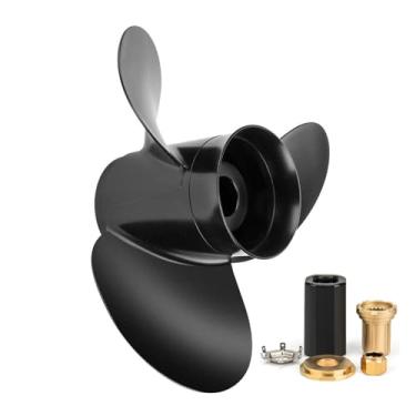 Imagem de VIF Hélice de popa Jason Marine 14 x11 de alumínio para motores Mercury 40-140HP, Ref No. 48-77338A45, 15 dentes estriados, RH (inclui kits de cubo)