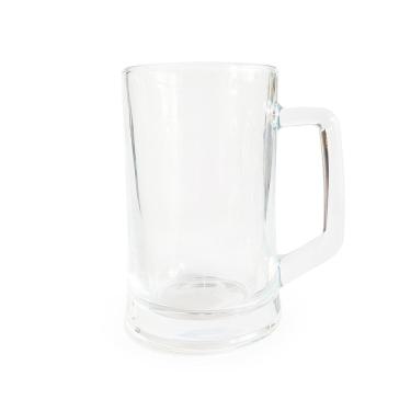Imagem de Caneca de Vidro Grosso Para Chopp Cerveja Suco Modelo Apolo 360ML Resistente Pesada Congela