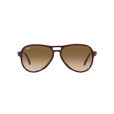 Imagem de Ray-Ban Óculos de sol masculinos RB4355 Vagabond Pilot, marrom transparente verde/claro gradiente marrom, 58 mm