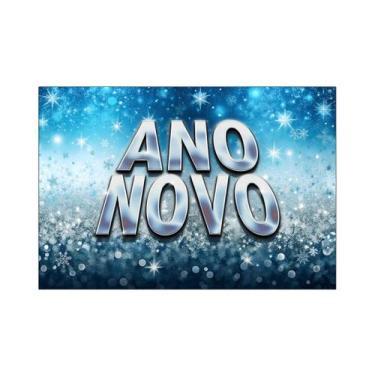 Imagem de Fundo Fotográfico 2,20 x 1,50 - Ano Novo Azul com Prateado 025 - Via C