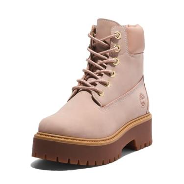 Imagem de Timberland Sapato feminino Stone Street 15 cm com cadarço impermeável, Rugby Tan, 38