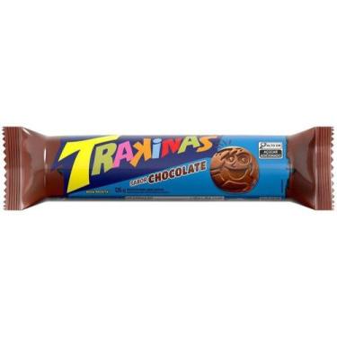 Imagem de Biscoito Recheado Chocolate Trakinas 126g, Chocolate