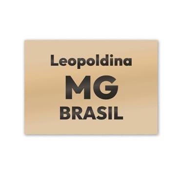 Imagem de Imã de Geladeira Leopoldina MG MDF 8cm x 5cm para Decorar