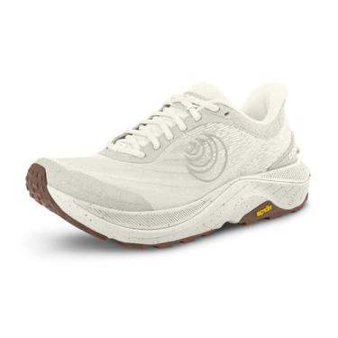 Imagem de Topo Athletic Ultraventure 4 Tênis de corrida feminino confortável acolchoado durável 5 mm Drop Trail Tênis atlético para corrida em trilha, Sal/natural, 38