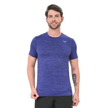 Imagem de Camiseta de Treino Masculina Mizuno Impulse Core, Azul, P