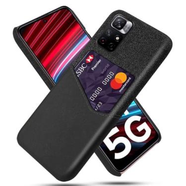 Imagem de Capa para Xiaomi Redmi Note 11T 5G,Tela e tampa de couro PU,Antideslizante,360°cobertura completa à prova de choque com 1 slot de cartão atrás,Prevenção de queda-Black