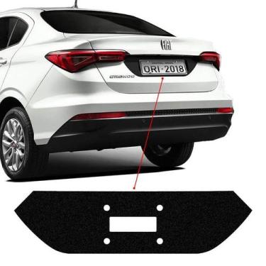 Imagem de Protetor Traseiro Fundo De Placa Cronos 2018 Adesivo Black - SPORTINOX