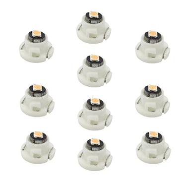 Imagem de WLJH 10 lâmpadas de LED rosa T4 T4.2 Neo Wedge 10 mm base adequada para painel de instrumentos de carro, luzes de painel de painel, aquecedor HVAC AC controle climático luz controladora
