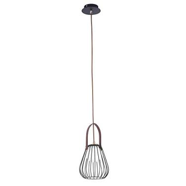 Imagem de Pendente Bella Iluminação Lamp No Voltagev Preto/ Branco/ Marrom